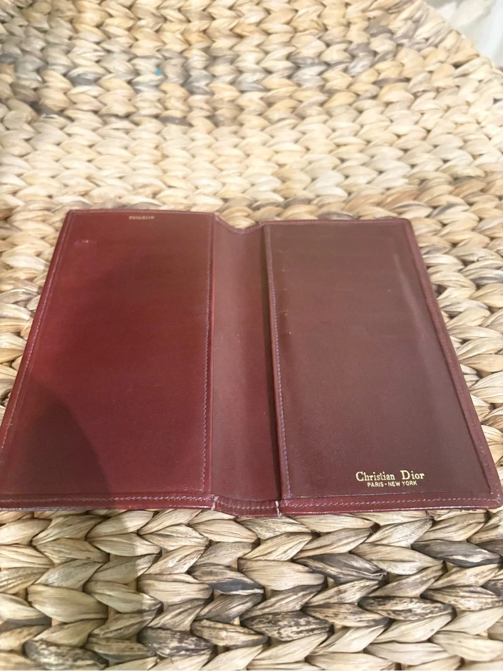 Vintage Christian Dior leather billfold wallet
